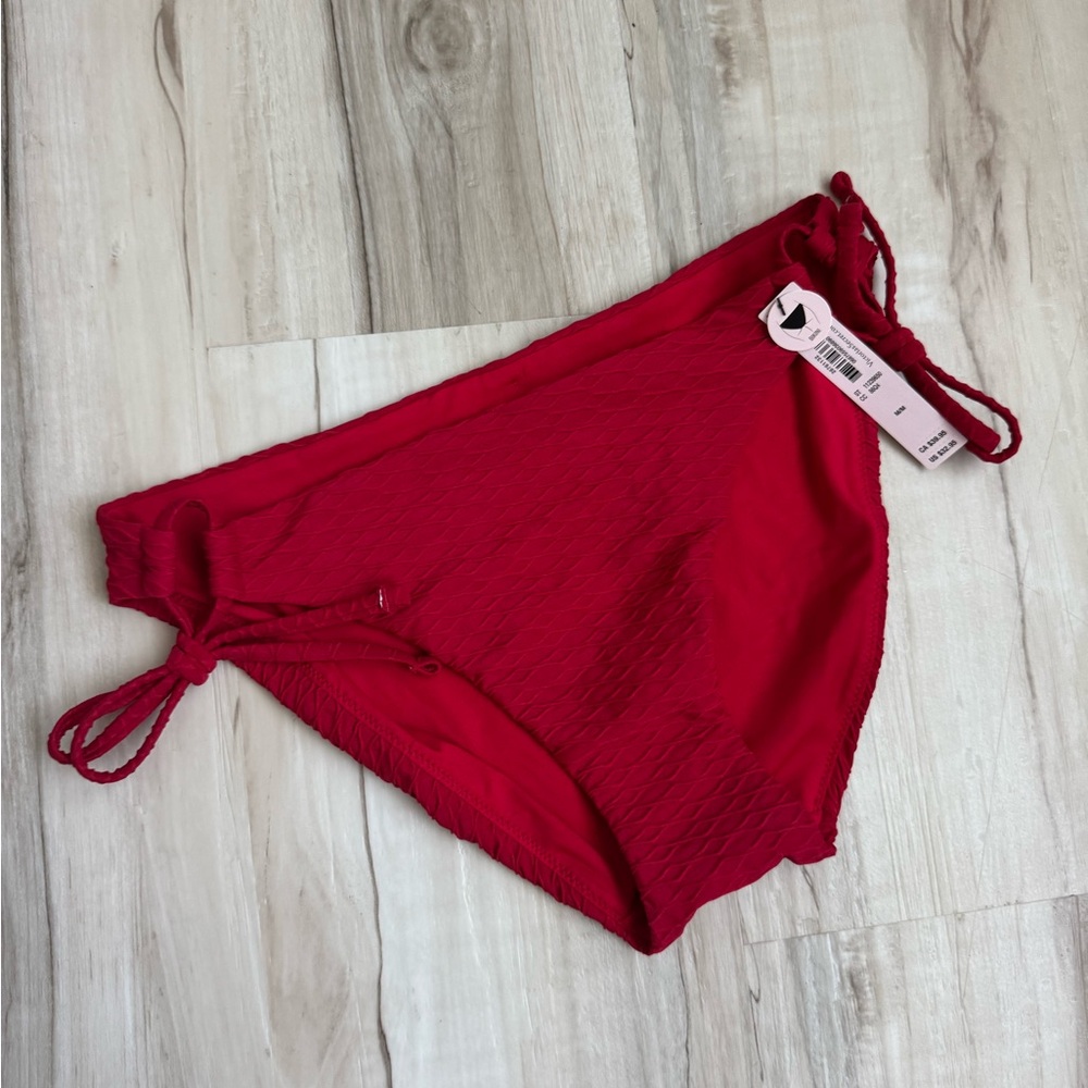 NEW Victoria's Secret Vibrant Red Bikini Bottom swimsuit